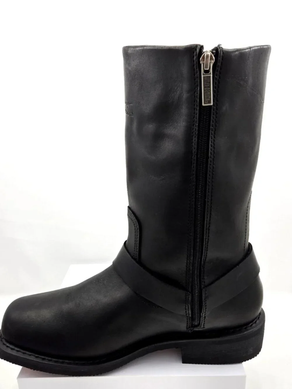 Harley Davidson Men's Size 11 Wide Hustin Side Zip Waterproof Black Boots D95353